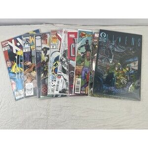 Lot Of 10 Comics Books Dark Horse Aliens Marvel‎ DC Image X-Man Wolverine